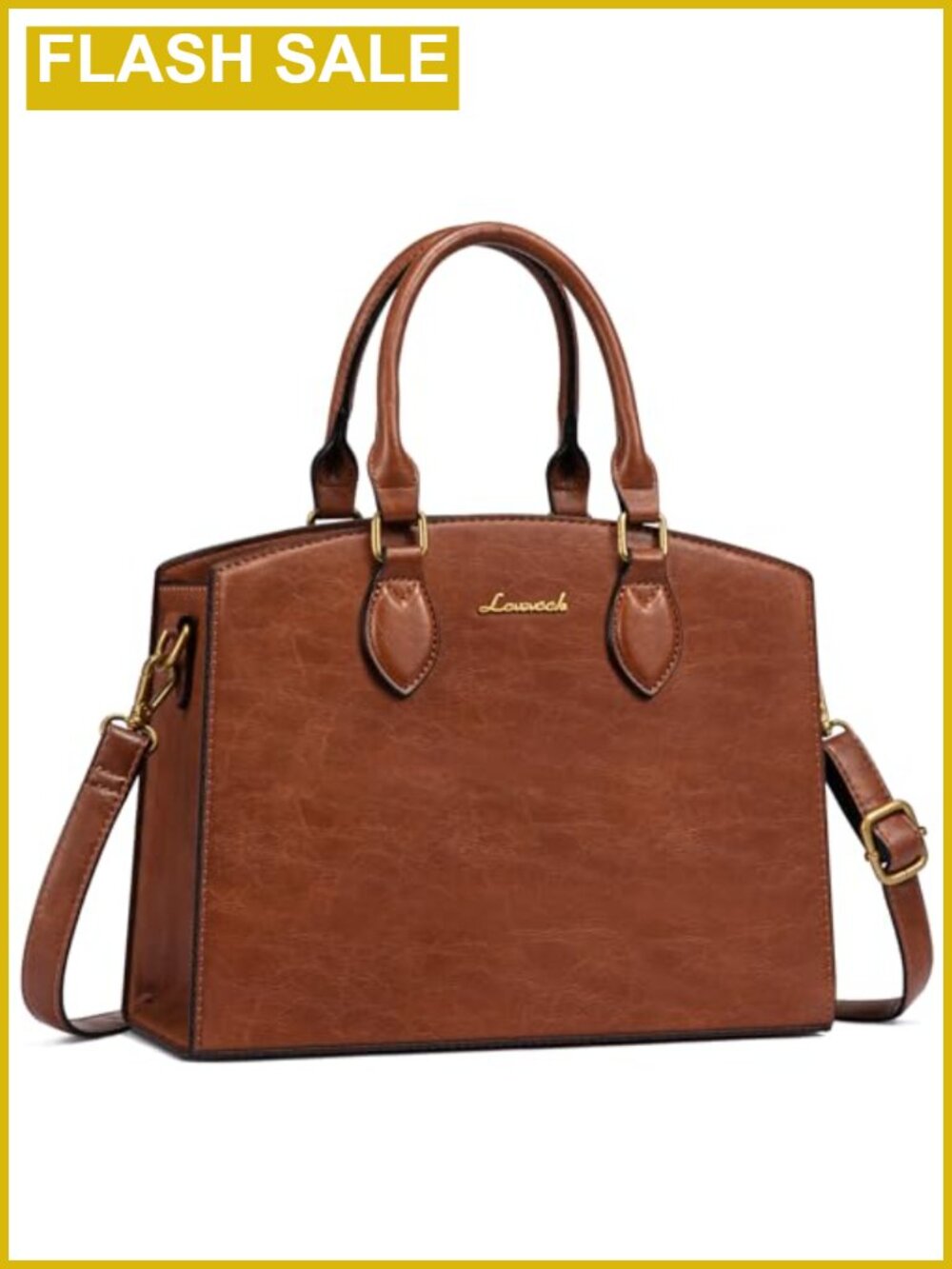 Vintage PU Leather Satchel Bag Top Handle Crossbody Tote Women